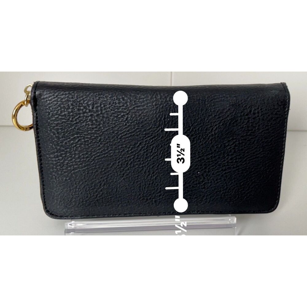 Steve Madden faux black leather zip around wallet - Picture 10 of 10